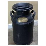 FAIRMONT CREAMERY CO ANTIQUE BLACK DAIRY CAN,