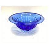 HAZEL ATLAS Glass Cobalt Blue 8 Inch Bowl