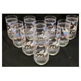(10) LUMINARC HEARTS & GESSE GLASS TUMBLERS