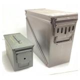 (2) U.S. MILITARY METAL AMMO CANS