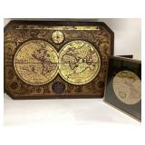 Vintage MCM 1964 Masketeers Hanging Brass/Wood