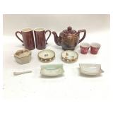Japanese brown redware teapot