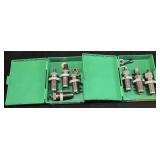 (2) RCBS RELOADING DIE SETS, CARBIDE 9mm LUGER