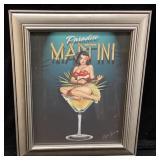 SIGNED RALPH BURCH PARADISE MARTINI PRINT