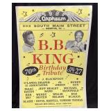 1995 B.B. KING 70th BIRTHDAY TRIBUTE POSTER