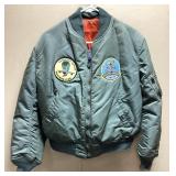 VTG. MILITARY STYLE MA-1 FLIGHT BOMBER JACKET