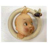 Rare Vintage M.I. Hummel "Ba-Bee Ring" boy wall