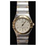 LADIES OMEGA 2-TONE CONSTELLATION QUARTZ WATCH