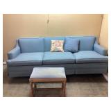 Stroud Upholstering, Inc retro-style blue sofa