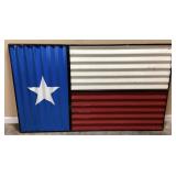 LARGE TEXAS STATE FLAG METAL WALL SIGN
