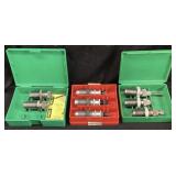 (3) RCBS & PACIFIC DURACHROME RELOADING DIE SETS,