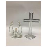 Murano Glass Nativity Set Baby Jesus, Joseph &