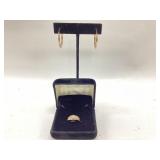 3g 10k Gold Diamond Cut Dome Tapered Statement