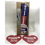 (3) JEEP WALL DECOR SIGNS, DOUBLE SIDED MARQUEE