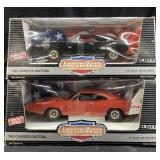 2 ERTL 1969 Charger Daytona dies cast cars