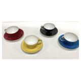 4 Noritake footed porcelain demitasse cups