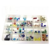 Vtg assorted collection of glass marbles