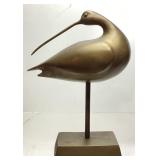 1960s BRASS CURLEW BIRD SCULPTURE