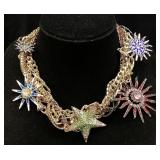 KIRKS FOLLY STYLE SEQUIN NY STATEMENT NECKLACE