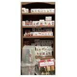 4) Cabinet of Hallmark Christmas Ornaments and
