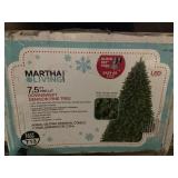 Martha Stewart 7.5 ft. Pre-Lit Downswept Denison