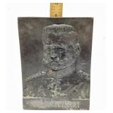WW1 Metal plaque Of Gen. Von Hindenburg