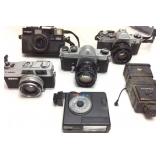VINTAGE CANON AE1, CANONET G-111 QL17 & PENTAX