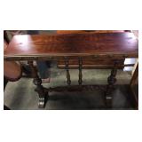 Vintage Jacobean Style Revival Console Or Hall