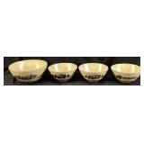 PFALTZGRAFF FOLK ART MIXING BOWLS SET OF 4, BLUE