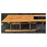 VINTAGE SWISS DAVOS SNOW SLED CRAFTED FROM