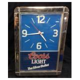 VTG. COORS LIGHT BEER SIGN BY SCHUTZ COMPANY