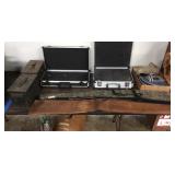 Assorted Firearms Cases, Ammo Cases, Camo Pants
