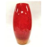 Murano Large Red Art Glass Vase