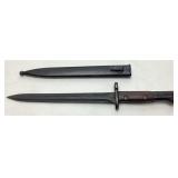 BELGIAN ARMY ISSUE BAYONET & SCABBARD, DESIGNED