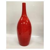 Fitz and Floyd Red Bottle ceramic vase