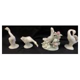 (4) LLADRO DUCK FIGURINES, HOW DO YOU DO? #1439