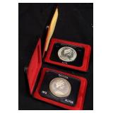 (2) 1971 & 1972 CANADIAN SILVER DOLLAR, 80%