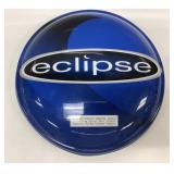 Vintage blue and black domed promotional sign