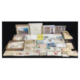 ASSORTED VTG. STAMP COLLECTIONS, FIRST DAY COVERS,