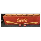 VTG. WOODEN COCA COLA WALL SHELF OR SPICE