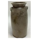 ANTIQUE SALT GLAZED STONEWARE CROCK, 14.25in H