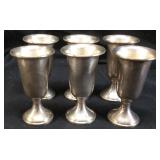 WEIGHTED TOWLE STERLING SILVER MINI GOBLETS,