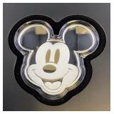 Agoro .999 Fine Silver Mickey Mouse .5 Troy oz.