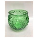 MCM Avocado Green Glass Harlequin Vase