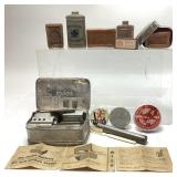Vtg. German war time military soldier relics