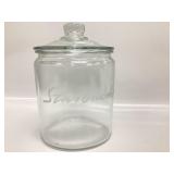 Hand etched Starbucks storage canister/cookie jar
