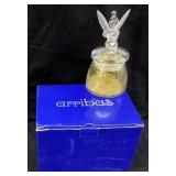 ARRIBAS BROTHERS GLASS TINKER BELL JAR & LID