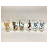 6pc Pepsi Collector Series Glasses Tweety Bird,
