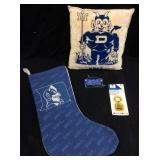 Duke University Blue Devils Mid Century Pillow,