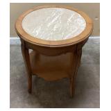 Vintage French Provincial Mid-Century Marble top